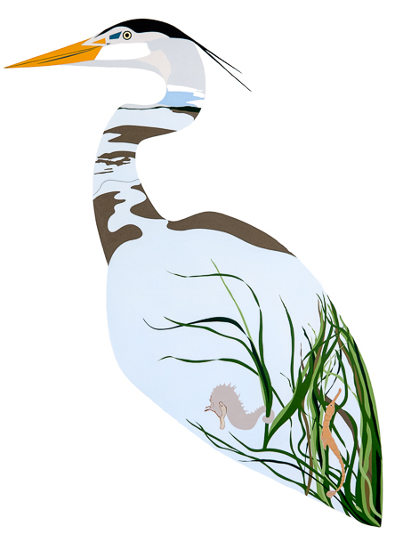Eelgrass and the Constructivist Great Blue Heron